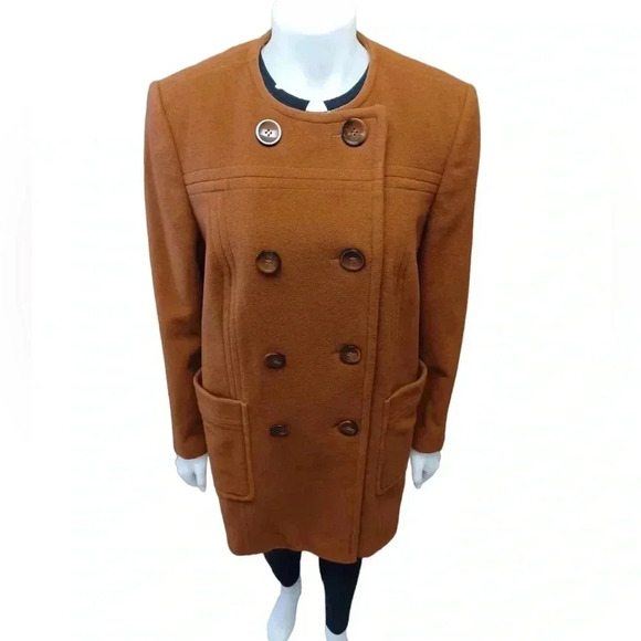 Marks & Spencer Wool Cashmere Blend Car Coat Size 16UK/12US - Picture 2 of 14